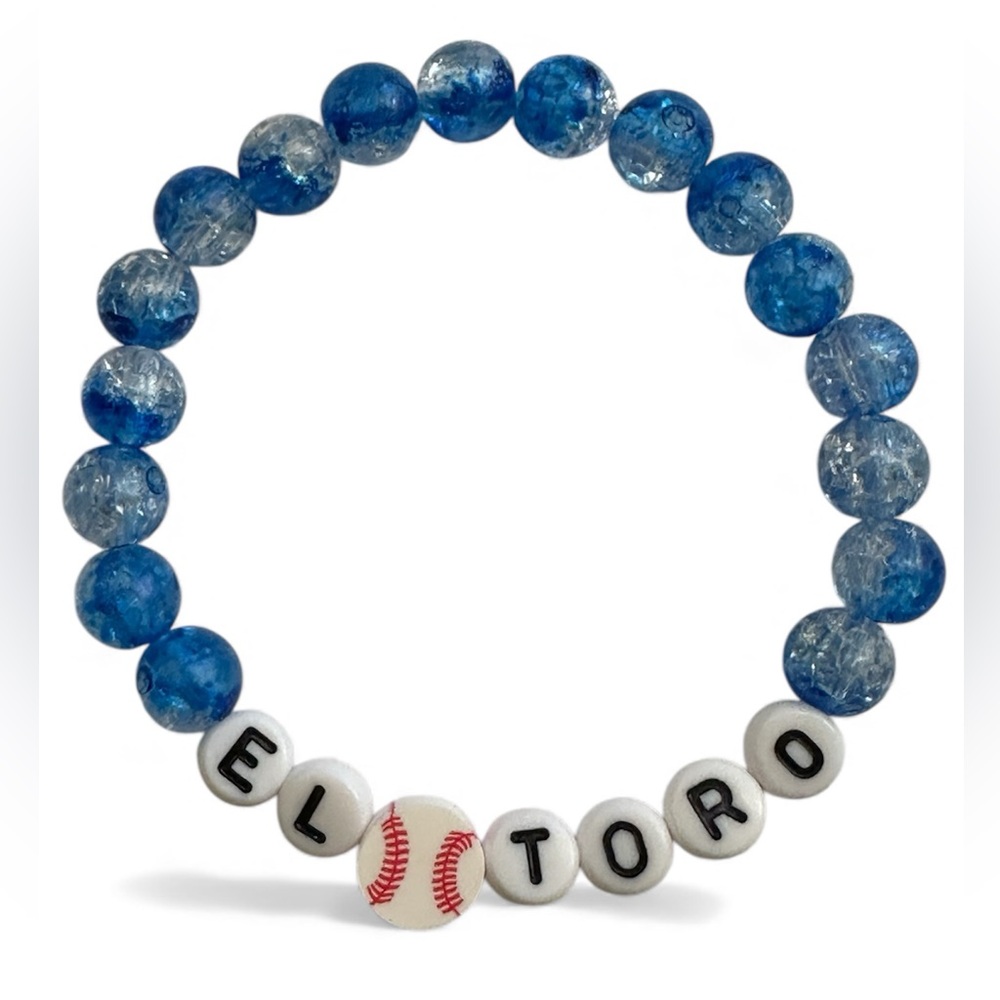 Fernando Valenzuela Dodgers beaded bracelet